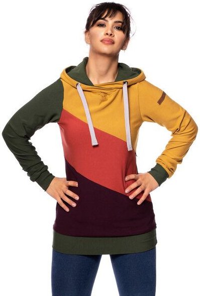 Milchshake LILAN warmer Umstands- und Stillpullover Hoodie aus softer Bio Baumwolle