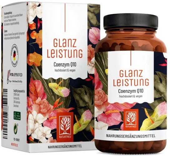 Coenzym Q10 hochdosiert 90 vegane Kapseln Glanzleistung Naturtreu®