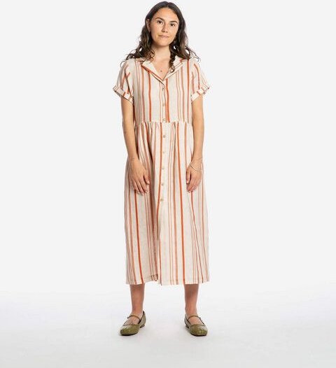 Matona Midikleid | Collared Dress | aus Leinen