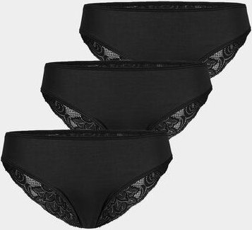 erlich textil Sophie im 3er Pack Slip mit Spitze aus weichem Modal, made in Europe