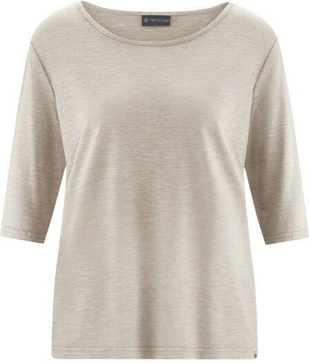 Hempage Damen Halbarm T-Shirt Hanf/Biobaumwolle