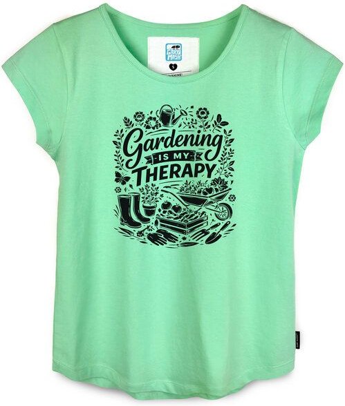 GARY MASH Shirt Asheville Gardening is my therapie aus Bio-Baumwolle