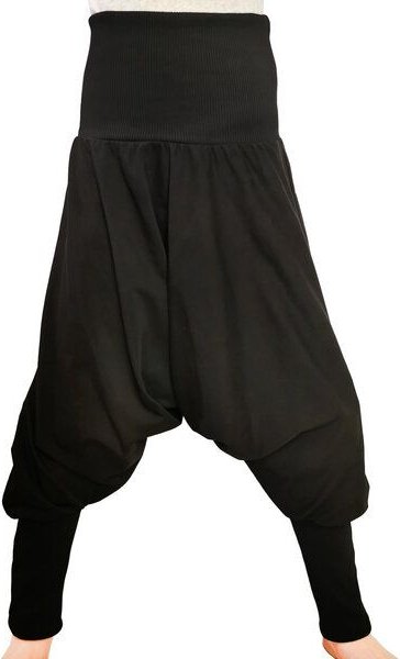 liebewicht Weite Hose Yogahose Pumphose für Kinder grün schwarz Gr.122-164