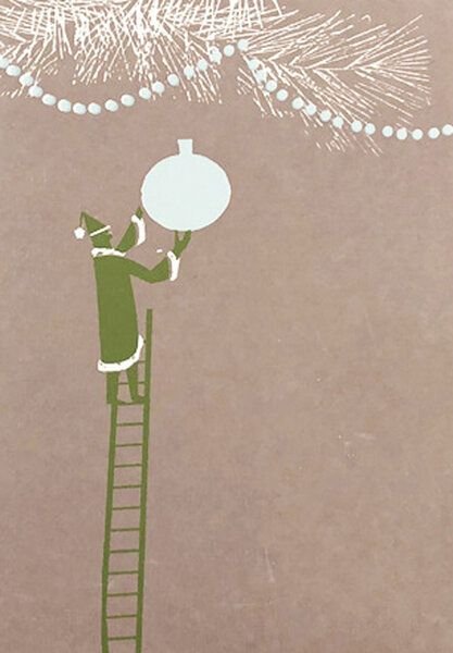 Salon Elfi Weihnachtskarte Baumkugel