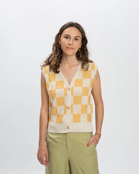 Matona Weste aus Baumwolle für Frauen / Buttoned Vest