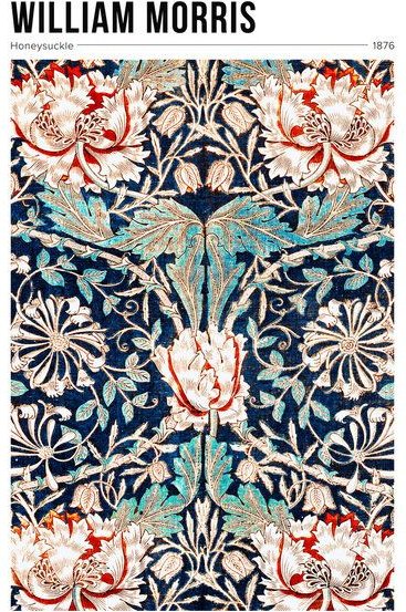 Photocircle Poster / Leinwandbild - William Morris: Geißblatt - Ausstellungsposter