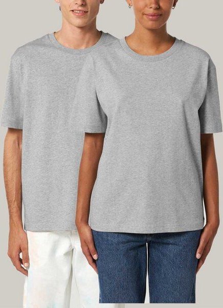 YTWOO Unisex T-Shirt mit lässigem Schnitt für Sie und Ihn aus Bio-Baumwolle