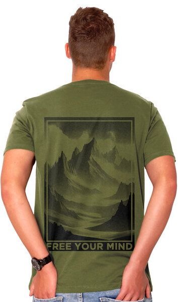 HANDGEDRUCKT "Free Your Mind" Männer T-Shirt von EarthPositive