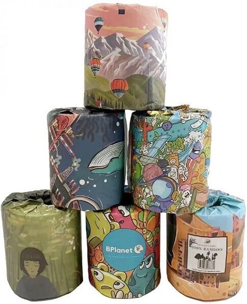 BPlanet Toilettenpapier aus 100% Bambus - 24 Rollen