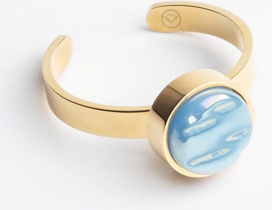 Thumbnail - ALEXASCHA Größenverstellbarer Ring mit Stein | Goldring