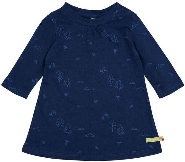 loud + proud Baby & Kinder Kleid Strukturstrick, GOTS-zertifiziert