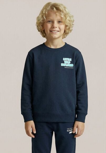 THE FACE OF ELEMENTS LITTLE WILD EXPLORER - RELAXED FIT KIDS SWEATSHIRT AUS 100% BIO-BAUMWOLLE