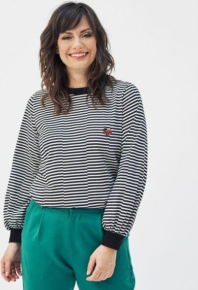 Mademoiselle YéYé Leichtes Sweatshirt mit Stickerei aus Bio-Baumwolle