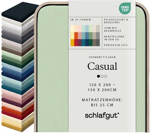 Schlafgut Spannbettlaken Casual Organic - 100% Biobaumwolle