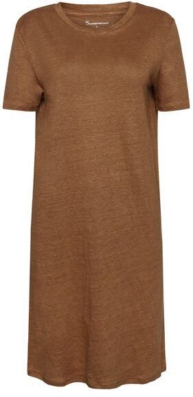 KnowledgeCotton Apparel Bio-Leinen T-Shirt Kleid GOTS/Vegan