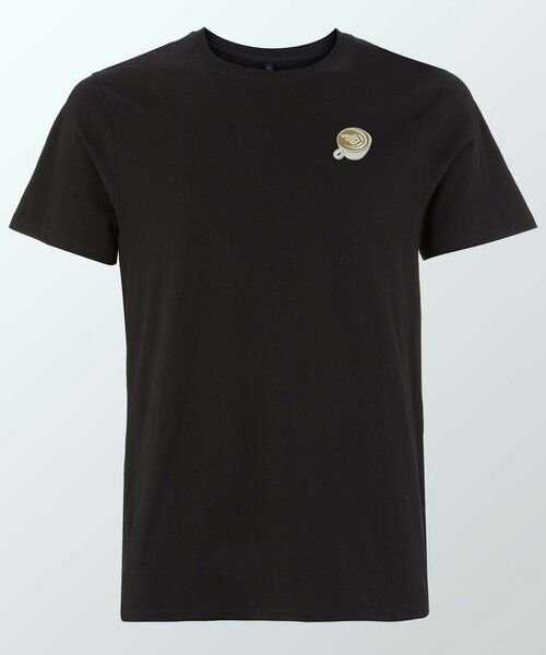 Coffee Fashion Flat White | Besticktes Organic Bio Baumwoll T-Shirt