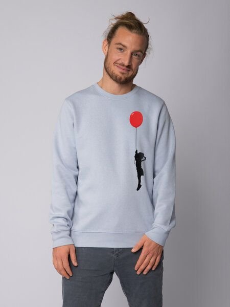 watapparel Sweatshirt Unisex Mädchen mit Luftballon (print)