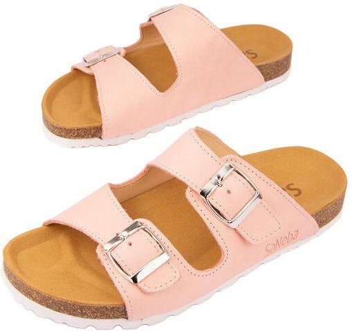 SaNeba Zweiriemer Damen | BIO Leder - Soft Kork