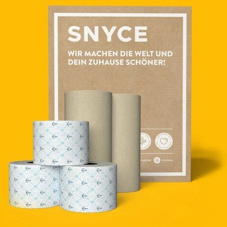 SNYCE Spar-Set Toilettenpapier und Küchenrollen - 100% Recycling