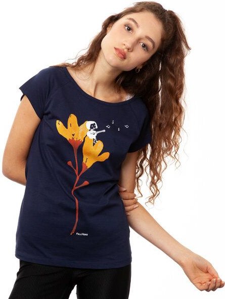 FellHerz Damen T-Shirt Gitarrenmädchen Bio Fair