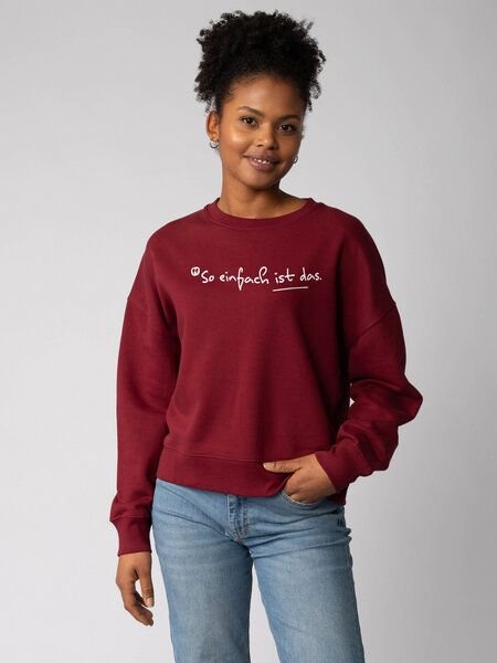 watapparel Sweatshirt Frauen So einfach ist das