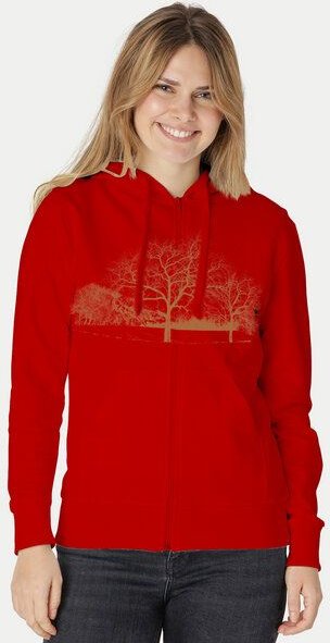 Peaces.bio - handbedruckte Biomode Zip-Hoodie Landscape Damen