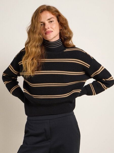 LANIUS Streifenpullover aus Bio-Baumwolle