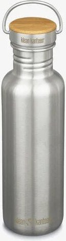 Klean Kanteen Edelstahl Trinkflasche Reflect 800ml mit Bambus Cap