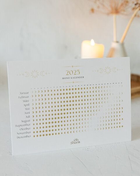 Oh Shanti Mond Kalender 2025