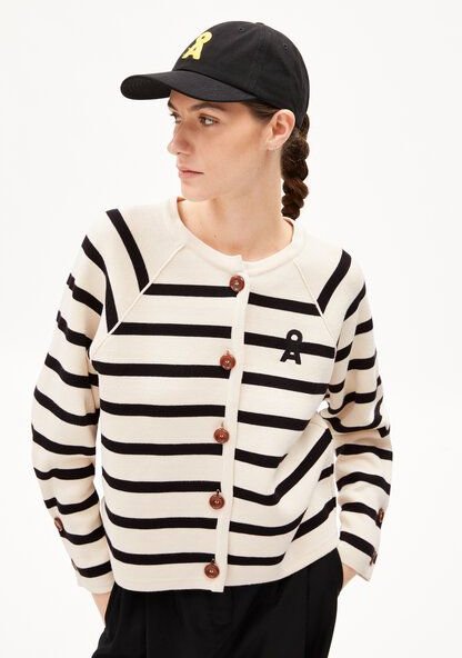 ARMEDANGELS NAADJA STRIPES - Damen Strickjacke aus Bio-Baumwolle