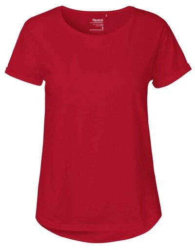 Neutral® Damen Roll Up Sleeve T-Shirt von Neutral Bio Baumwolle Rollärmel
