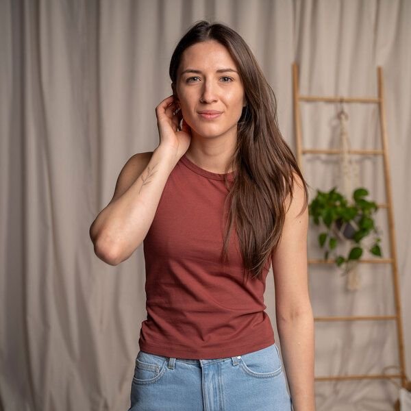 Vresh Clothing Vinja - Crop Top aus Biobaumwolle