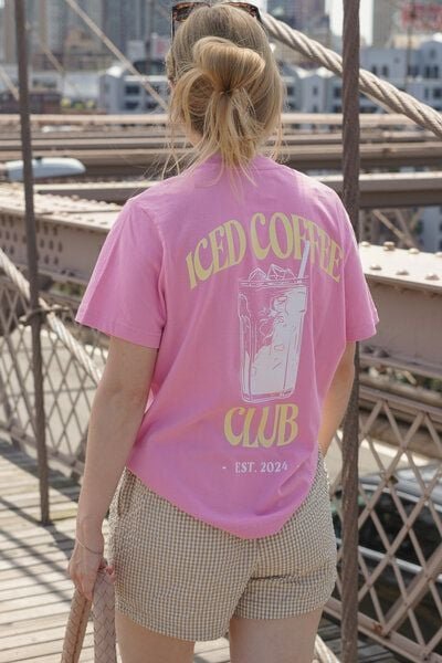 LITSCHI DESIGNS ICED COFFEE CLUB SHIRT
