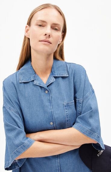 ARMEDANGELS TAMIKAA Damen Jeanskleid aus Bio-Baumwoll Mix