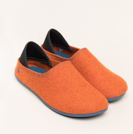 Gottstein Filzhausschuh Wool Slip-On aus 100% Schurwolle - für Damen & Herren - Rutschfeste Gummisohle