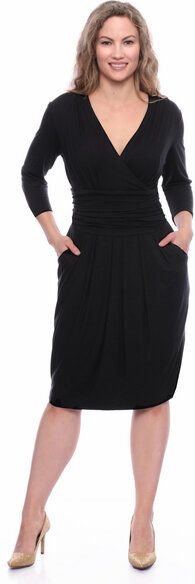 Ingoria TIFFANIE Figurfreundliches Etui-Kleid mit Tulpenrock aus TENCEL Modal