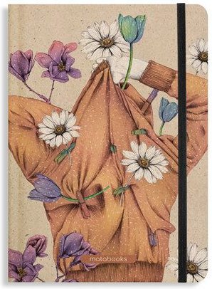 matabooks® Nachhaltiges A5 Notizbuch/Journal/Schreibheft aus Süßgraspapier – Nari (punktiert)