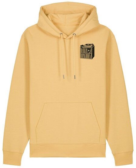ilovemixtapes Unisex Bio Hoodie „Das kleine Schallplattenregal“ – Fair Wear, Musik-Motiv mit Plattenspieler, nachhaltig ...
