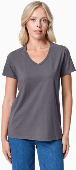 ORGANICATION TESSA | Basic T-Shirt aus Bio-Baumwolle mit V-Ausschnitt