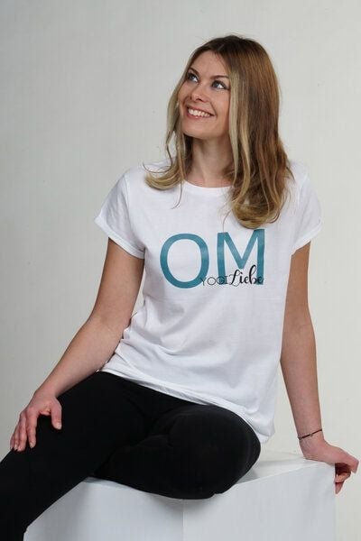 YogiLiebe Yoga OM Shirt kurzarm - Bio-Baumwolle