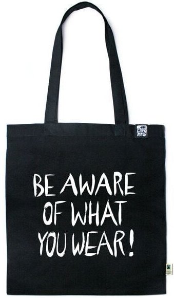 GARY MASH Baumwolltasche Be aware of what you wear!