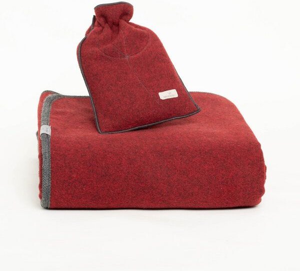 nahtur-design Lodendecke + Ökowärmflasche im Set