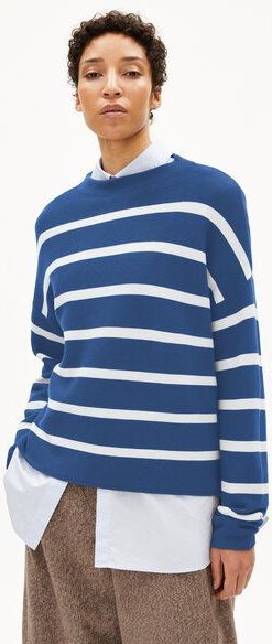 ARMEDANGELS MERINAA STRIPES Damen Pullover aus Bio-Baumwolle