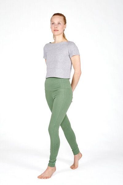 YOIQI Yoga Leggings aus Bio-Baumwolle mit hohem Bund