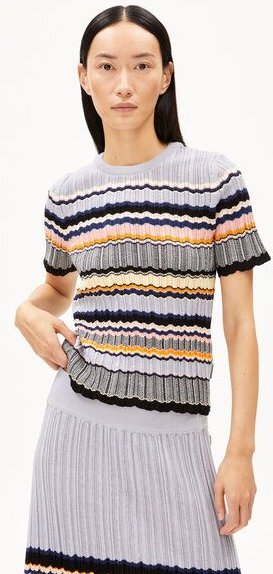 ARMEDANGELS MAAYA STRIPES Damen Strickshirt aus Bio-Baumwolle