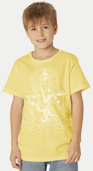 Peaces.bio - handbedruckte Biomode Bio-Kinder T-Shirt Ganesha