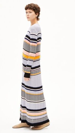 ARMEDANGELS KAAMILA STRIPES - Damen Strickkleid aus Bio-Baumwolle