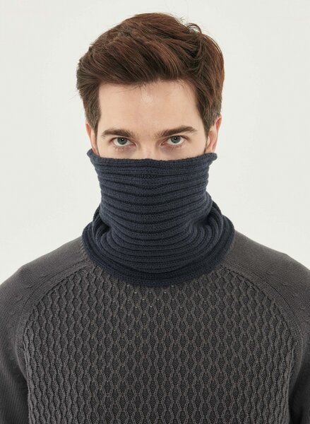 ORGANICATION Unisex Strick Loop Schal aus Bio-Merinowolle und Bio-Baumwolle