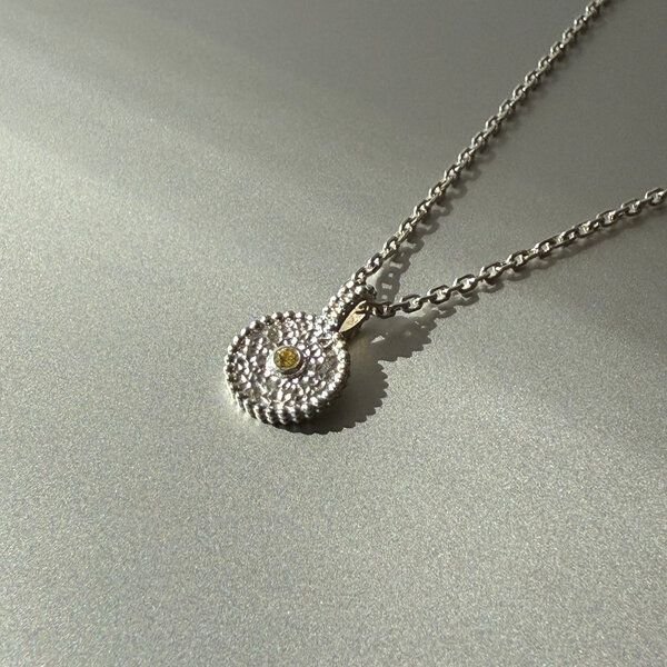 Verdelia Silber Halskette mit Saphir – Fairmined Schmuck