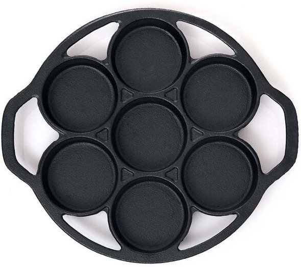 BBQ Nerd 6er Muffinbackform aus Gusseisen | Cupcake Pan für Grill